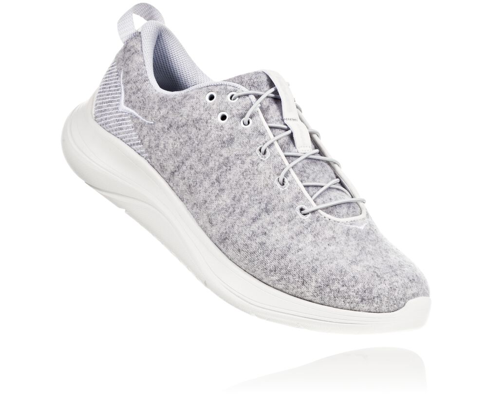 Hoka One One Hupana Flow Wool Löparskor Dam Grå - SE-0572328